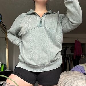 Teal VS PINK Quarter Zip XL